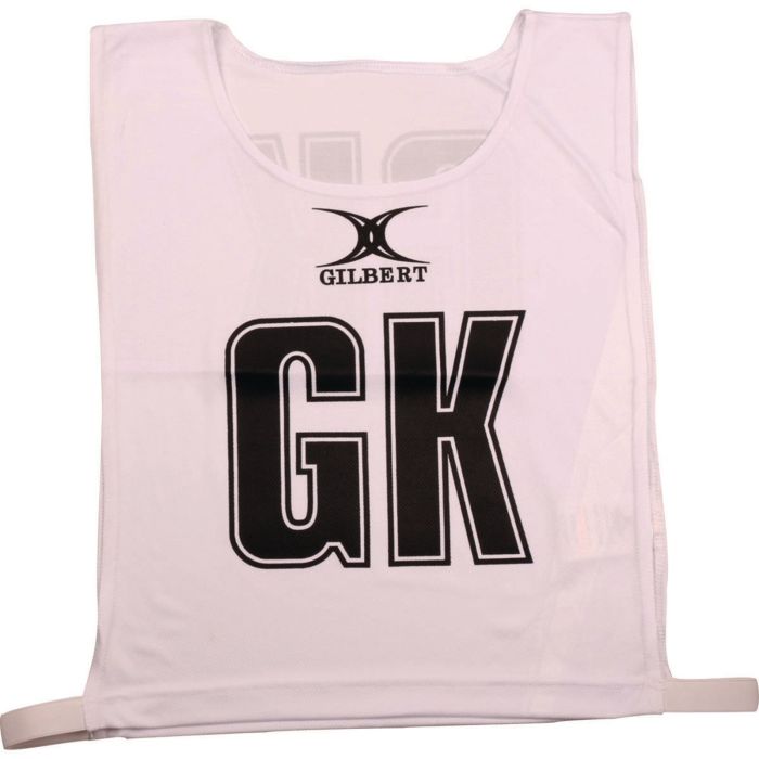 Gilbert Netball Bib - White - Pack of 7