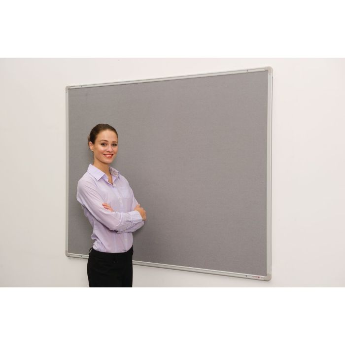 FlameShield Aluminium Framed Noticeboard 1200 x 1500mm - Grey FlameShield Aluminium Framed Noticeboard 1200 x 1500mm - Grey