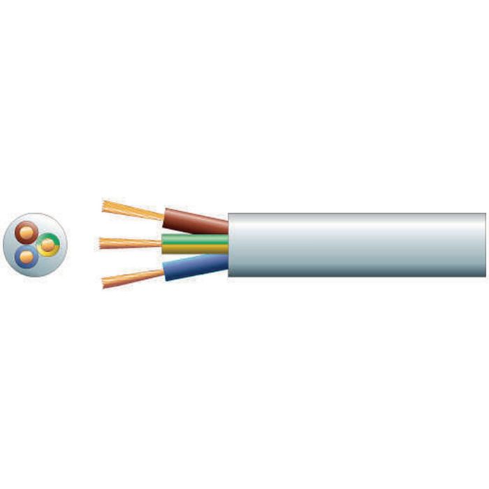 Flexible Mains Cable - 6A - 100m Flexible Mains Cable - 6A - 100m