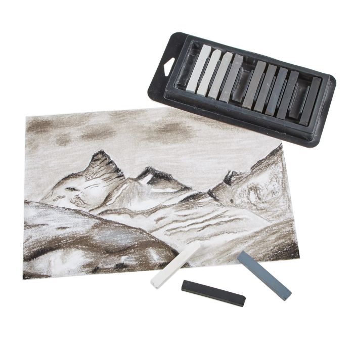 Soft Grey Pastels - Pack of 12 Soft Grey Pastels - Pack of 12