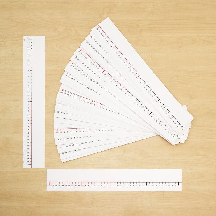  -20 to +20 Number Lines - Pack of 30