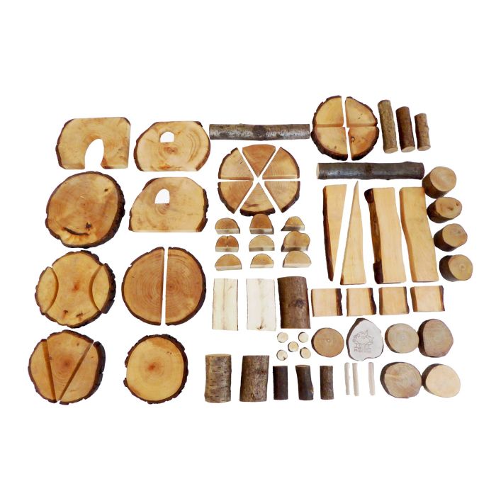 Natural Wood Creative Blocks - Pack of 70 Natural Wood Creative Blocks - Pack of 70