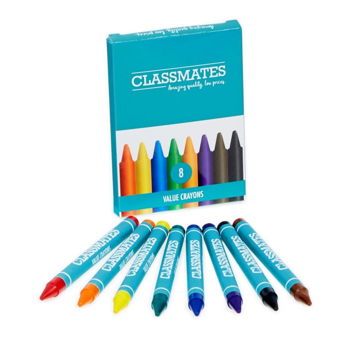 Classmates Value Crayons - Pack of 8 Classmates Value Crayons - Pack of 8