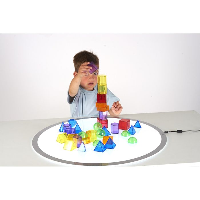 Translucent Geometric Shapes - Pack of 36 Translucent Geometric Shapes - Pack of 36