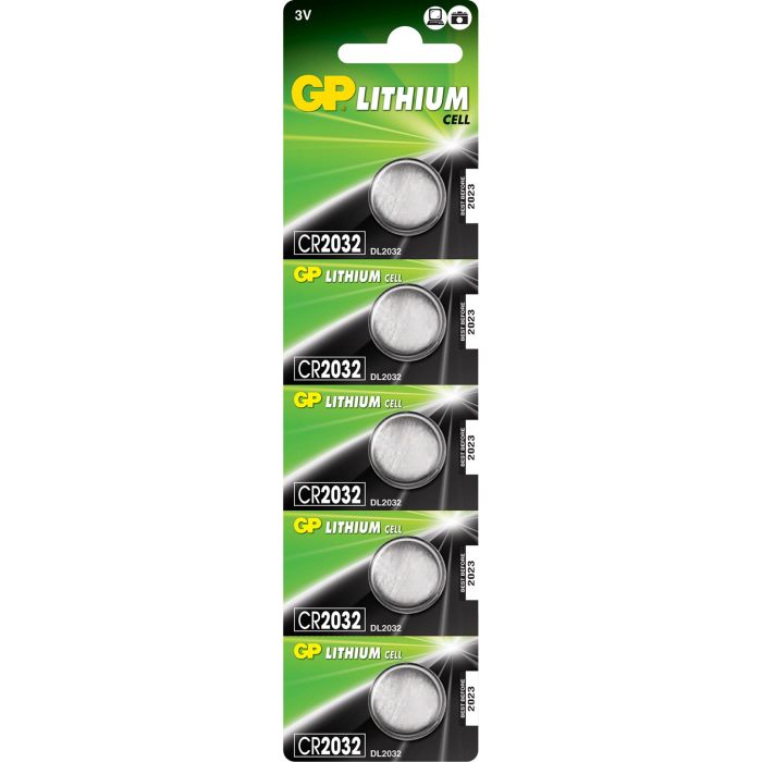 Battery Button Cell Lithium CR2032 - Pack of 5 Battery Button Cell Lithium CR2032 - Pack of 5