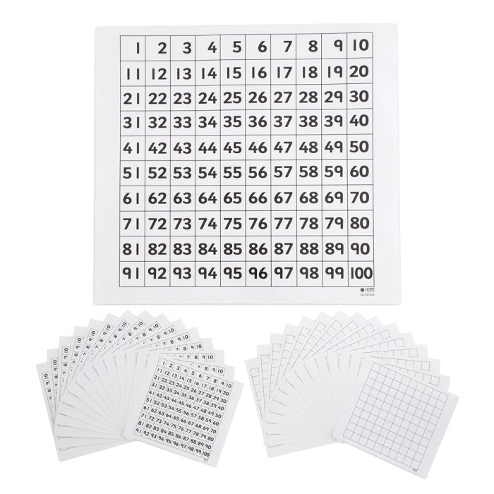 Class Number Square - Pack of 30