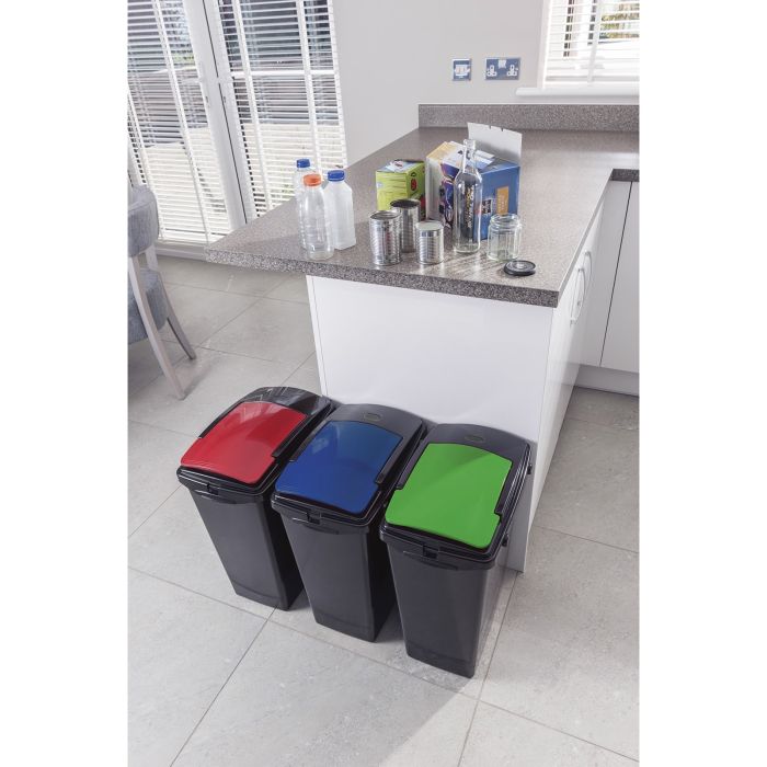 Black 40 Litre Recycling Bin - Base Black 40 Litre Recycling Bin - Base