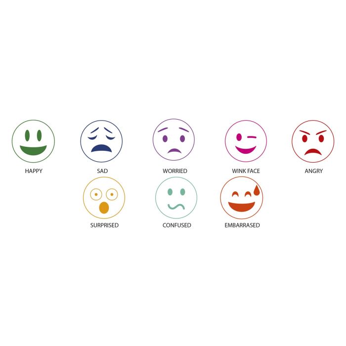Emotions Stamps - Pack of 8 Emotions Stamps - Pack of 8