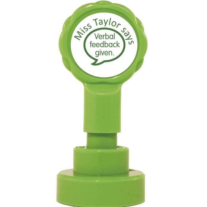 Personalised Stamps - Verbal Feedback Personalised Stamps - Verbal Feedback