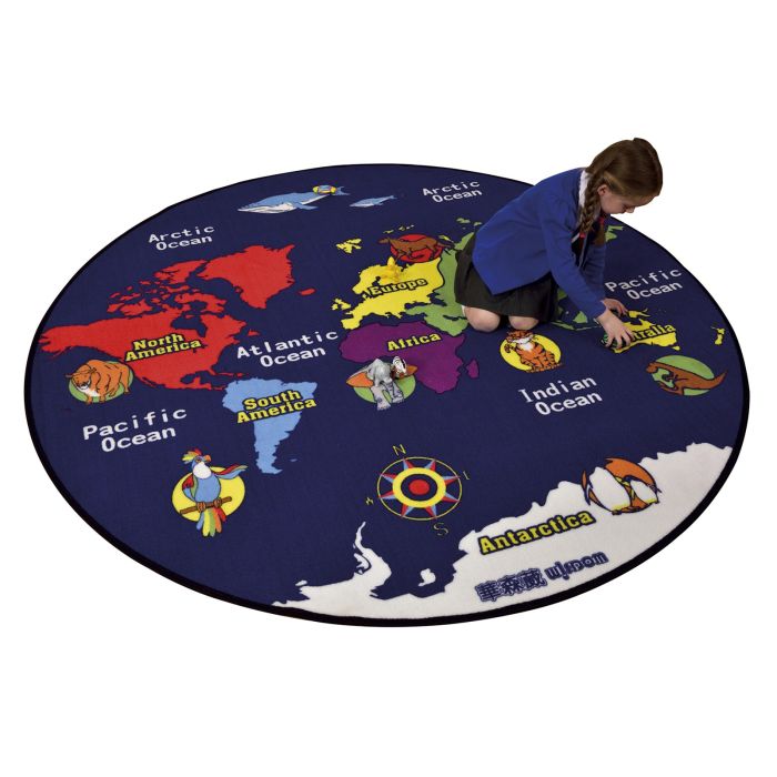 World Map Rug World Map Rug