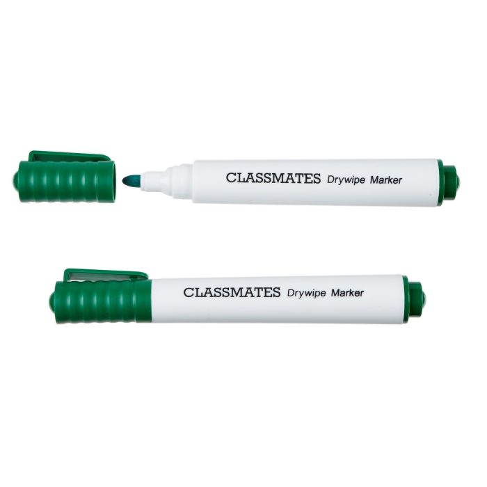 Classmates Whiteboard Marker Green Bullet Tip - Pack of 10 Classmates Whiteboard Marker Green Bullet Tip - Pack of 10