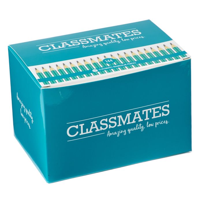 Classmates HB Easy Grip Triangular Pencils - Pack of 144
