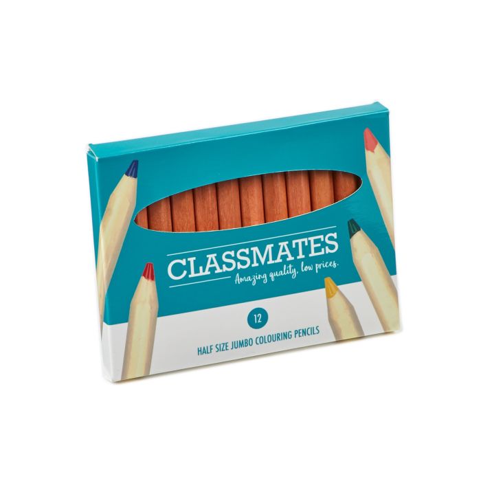Classmates Half Size Colouring Pencils - Pack of 12