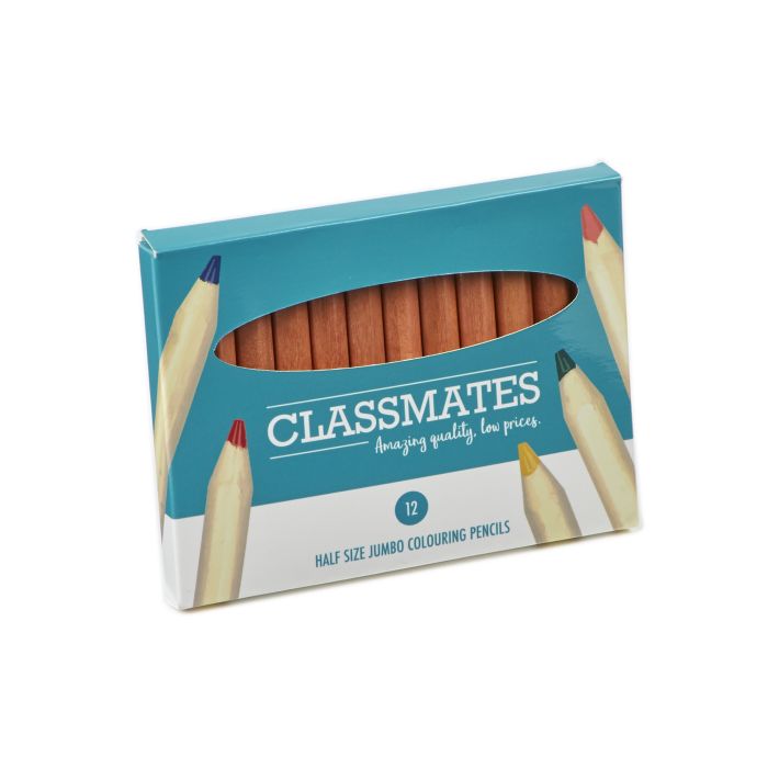 Classmates Half Size Colouring Pencils - Pack of 12 Classmates Half Size Colouring Pencils - Pack of 12
