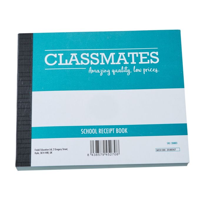 Classmates Receipt 100 Page Book - Pack of 10 Classmates Receipt 100 Page Book - Pack of 10
