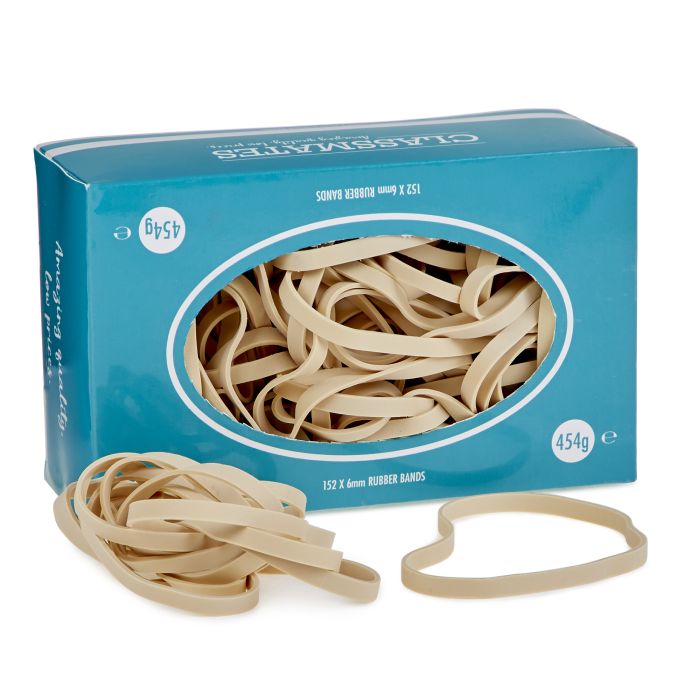 Rubber Bands - 152x6mm - Pack of 454g Rubber Bands - 152x6mm - Pack of 454g