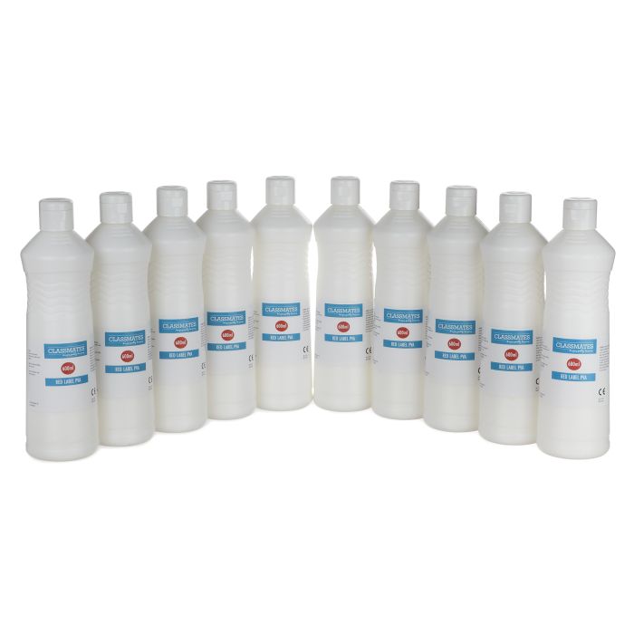 Classmates PVA Glue - Red Label - 600ml - Pack of 10