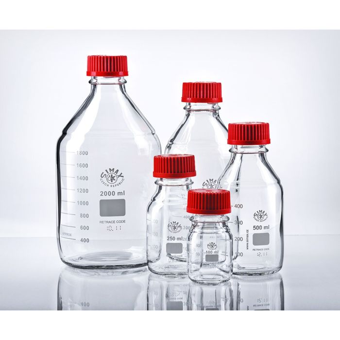 Simax Bottle 100ml PTFE Lined Cap - 100ml - Pack of 10