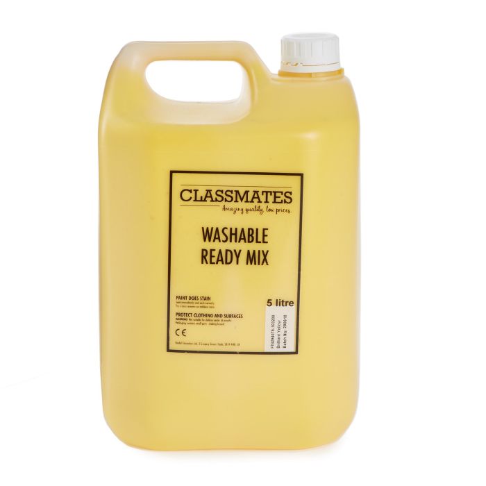 Classmates Washable Paint - 5 Litre - Yellow