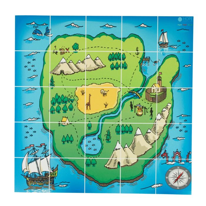 EaRL Treasure Island Map Mat  EaRL Treasure Island Map Mat