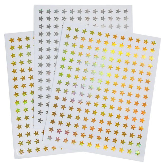 Smiling Star Metallic Stickers 10mm Smiling Star Metallic Stickers 10mm
