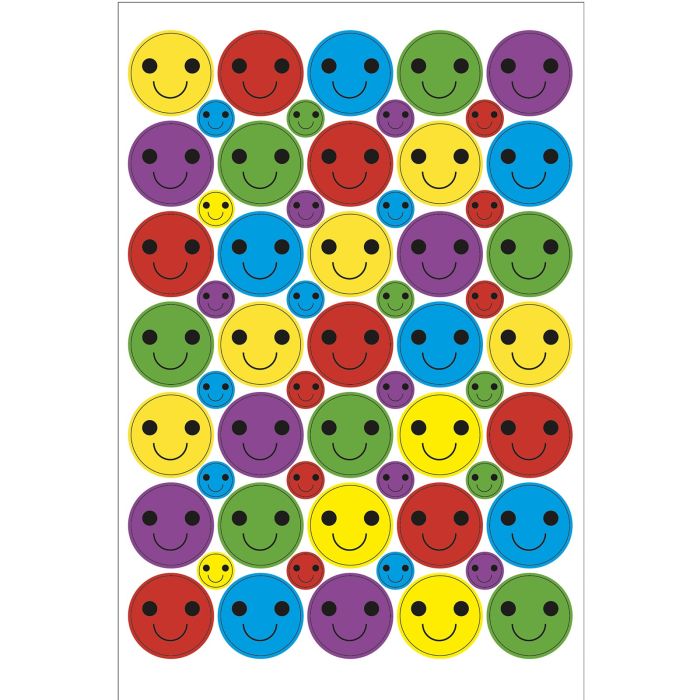Bumper Pack of Smiley Stickers - 24 and 10mm - Pack of 885 Bumper Pack of Smiley Stickers - 24 and 10mm - Pack of 885