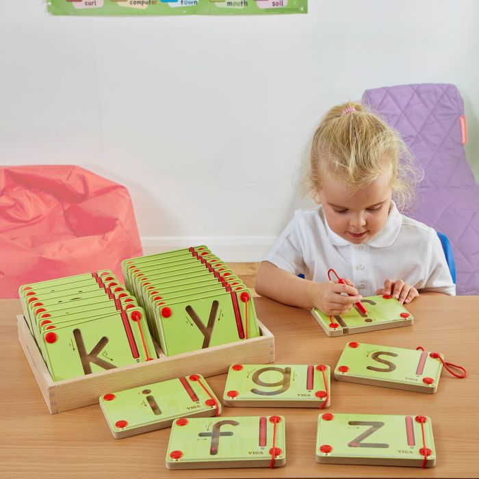 Magnetic Letter Mazes - Lowercase Magnetic Letter Mazes - Lowercase