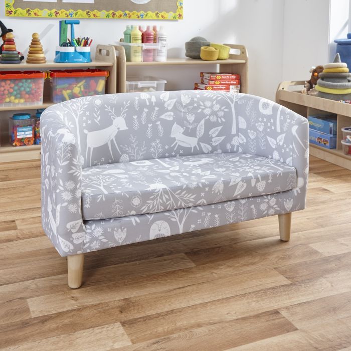 Woodland Print Tub Sofa Woodland Print Tub Sofa