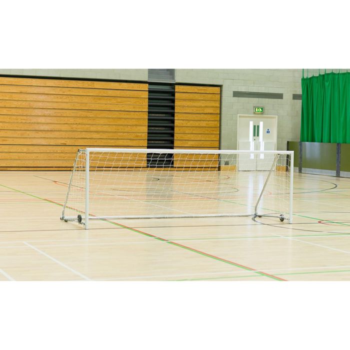 Harrod Sport Folding Wheelaway Goal - 12 x 4ft - White - Pair