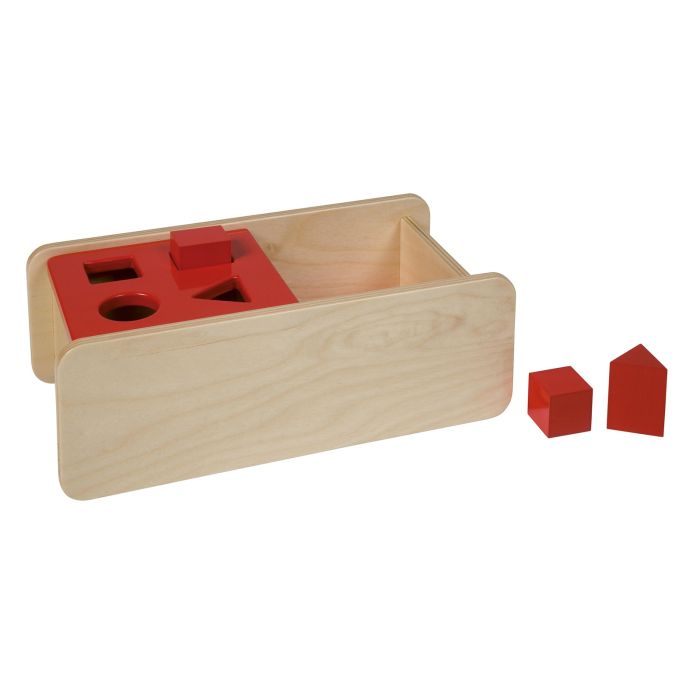 Nienhuis Montessori - Imbucare Box With Flip Lid - 4 Shapes Nienhuis Montessori - Imbucare Box With Flip Lid - 4 Shapes