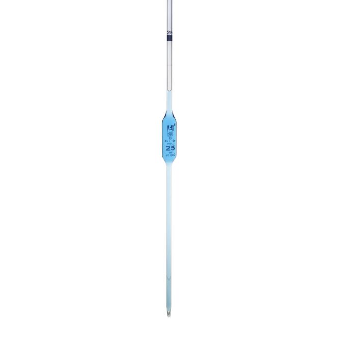 Class B Bulb Form Pipettes - 25ml - Blue Graduation - Pack of 5 Class B Bulb Form Pipettes - 25ml - Blue Graduation - Pack of 5