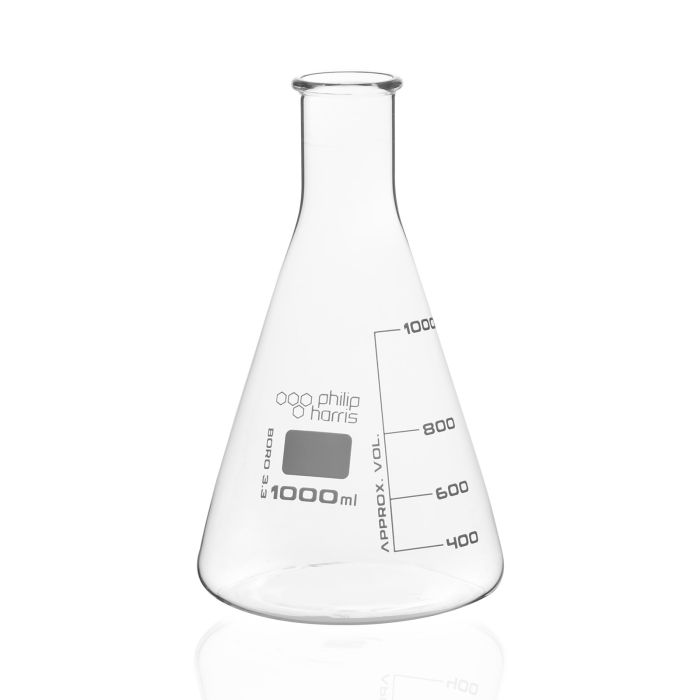 Philip Harris Conical Flask 1000ml - Pack of 6