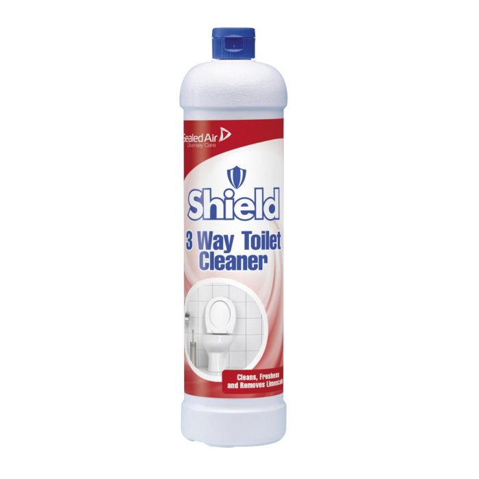 Shield 3 Way Toilet Cleaner 1 Litre - Pack of 12