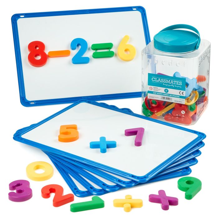 Magnetic White Boards With free Magnetic Numbers