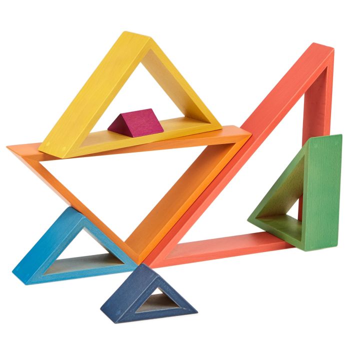TickiT Rainbow Architect Triangles - Pack of 7