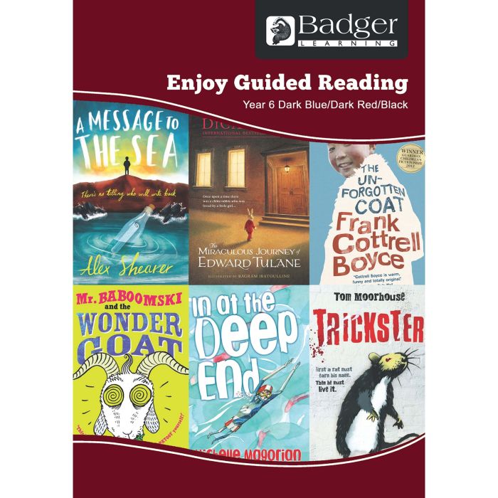 Guided Reading Pack - Dark Blue Dark Red and Black