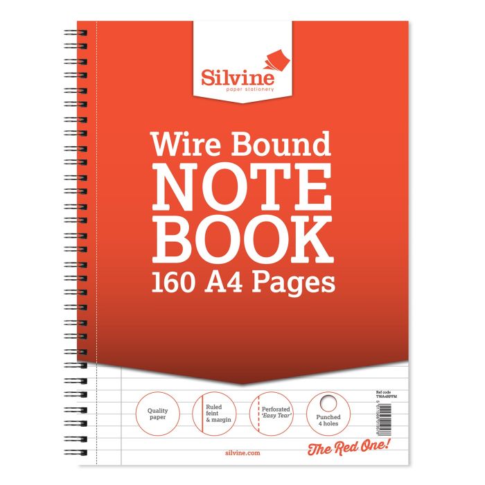 Silvine Sidebound A4 Notepad Pad - Pack of 6