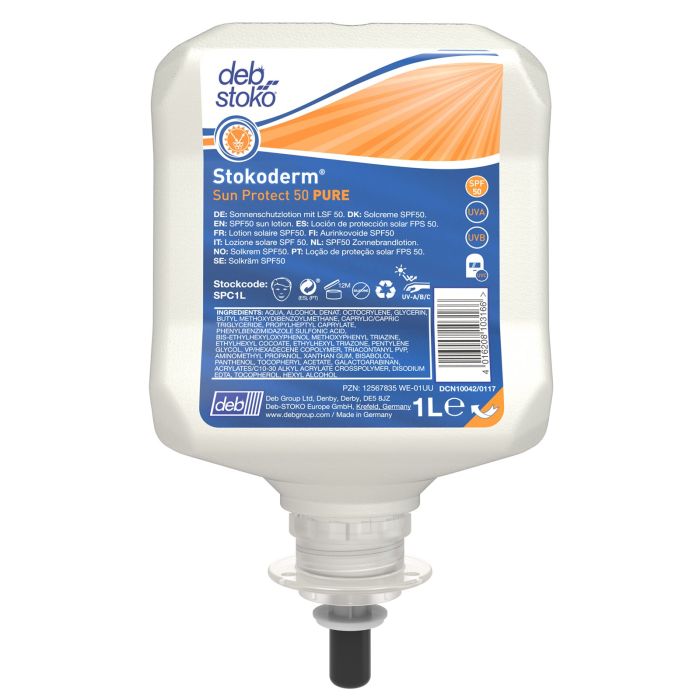 Deb Stokoderm Sun Protect 50 Pure - 1L Deb Stokoderm Sun Protect 50 Pure - 1L