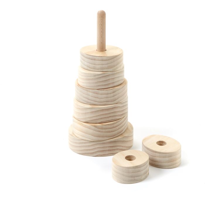 Wooden Oval Stacker Wooden Oval Stacker