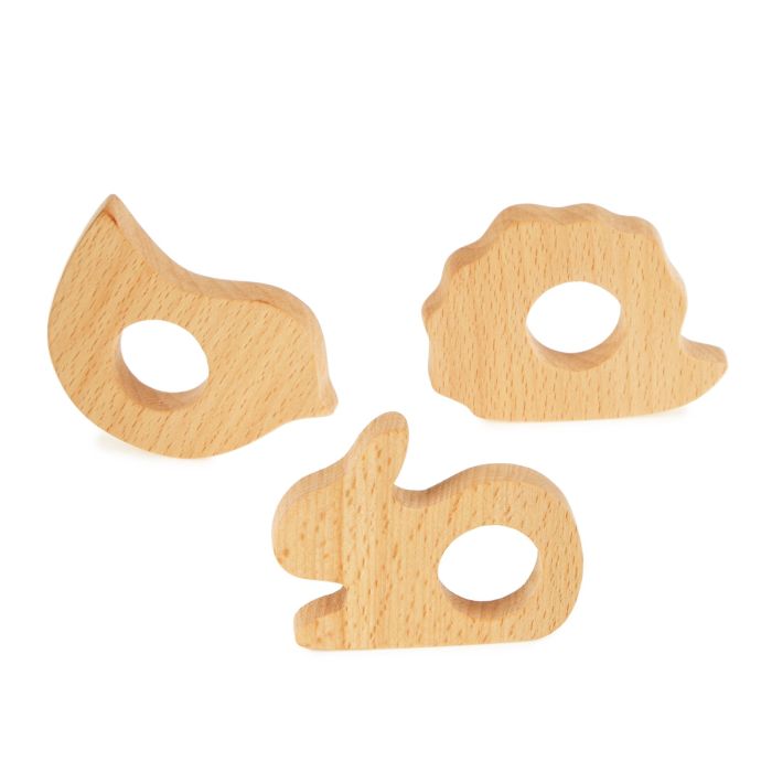 Wooden Grasping Toys - Woodland Animals Wooden Grasping Toys - Woodland Animals