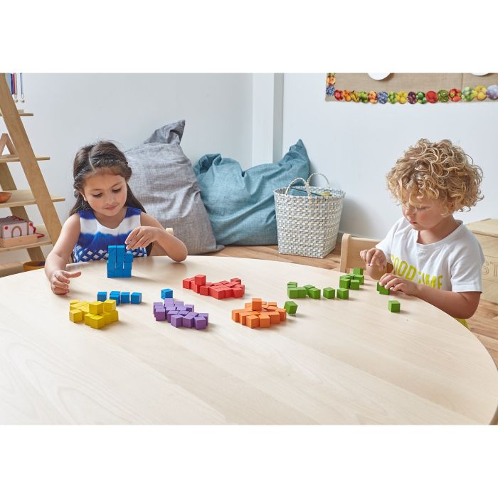 Wooden Cubes - Pack of 100 Wooden Cubes - Pack of 100