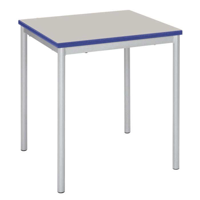 RT32 Square Table -600 x 600 x 460mm - Light Grey/Blue
