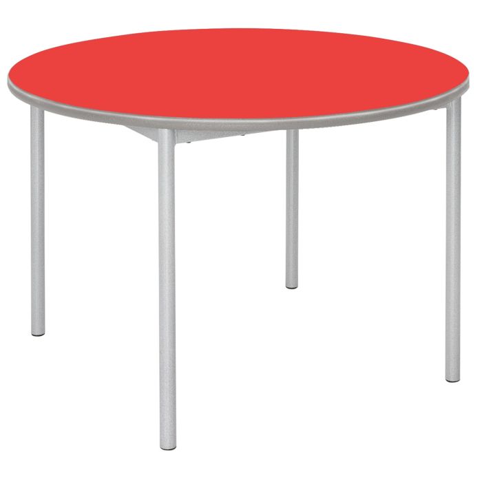 RT32 Circular Table - 110 dia. x 460mm - Red/Light Grey