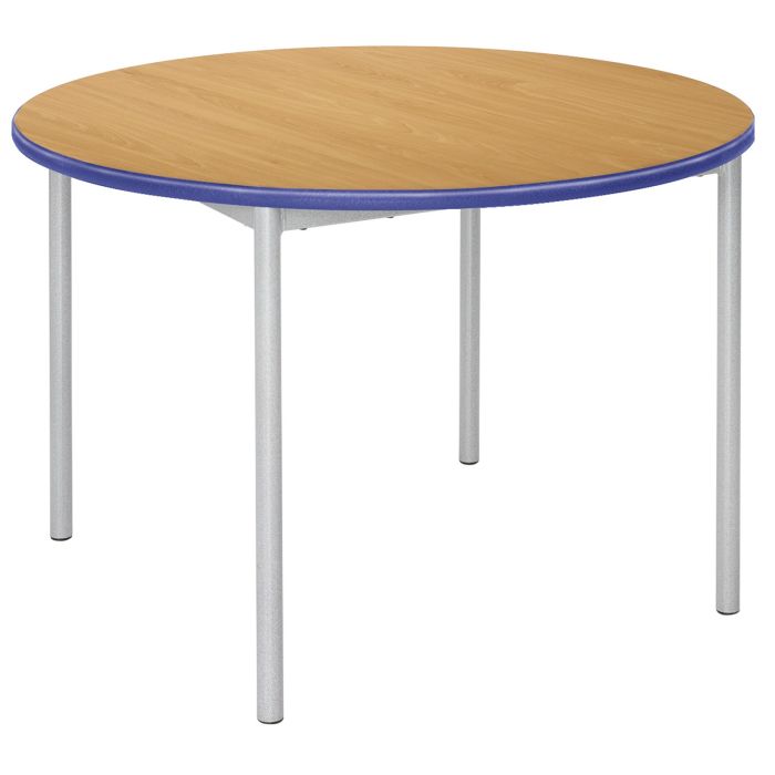 RT32 Circular Table - 110 dia. x 460mm - Beech/Blue