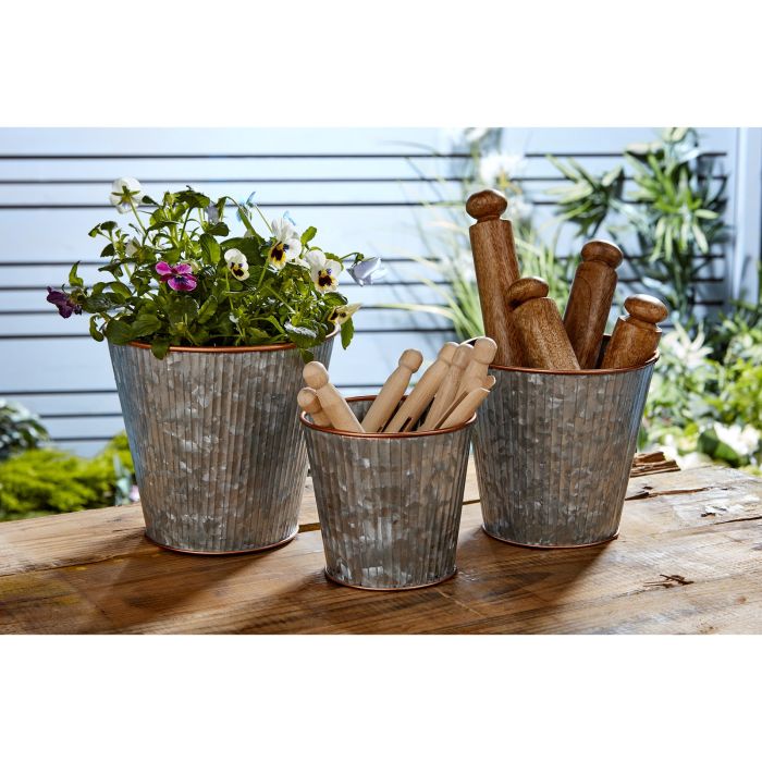 Metal Planters - Pack of 3