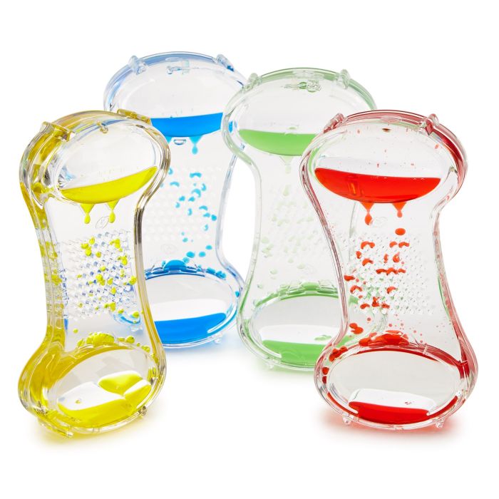 Sensory Bean Liquid Timers - Pack of 4