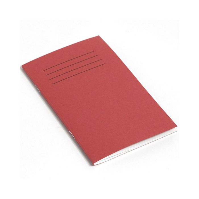 165 x 102mm Notebook 48 Page 8mm Ruled - Red - Pack of 100