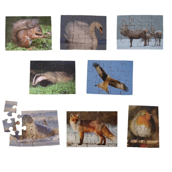 British Wildlife Jigsaws - Pack of 8 British Wildlife Jigsaws - Pack of 8