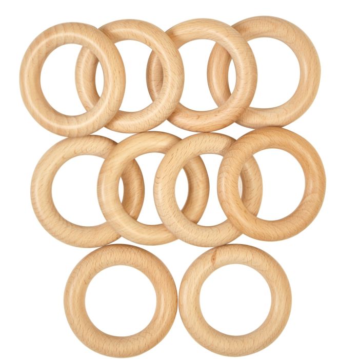 Wooden Sensory Rings - Pack of 10