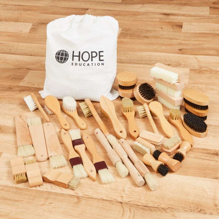 Assorted Wooden Brushes - Pack of 36 Assorted Wooden Brushes - Pack of 36